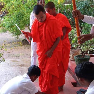 අ.පො.ස සාමාන්‍ය පෙළ විභාගයට පෙනී සිටින දරුවන්ට ආශිර්වාද කිරීමේ පිරිත් දේශනය